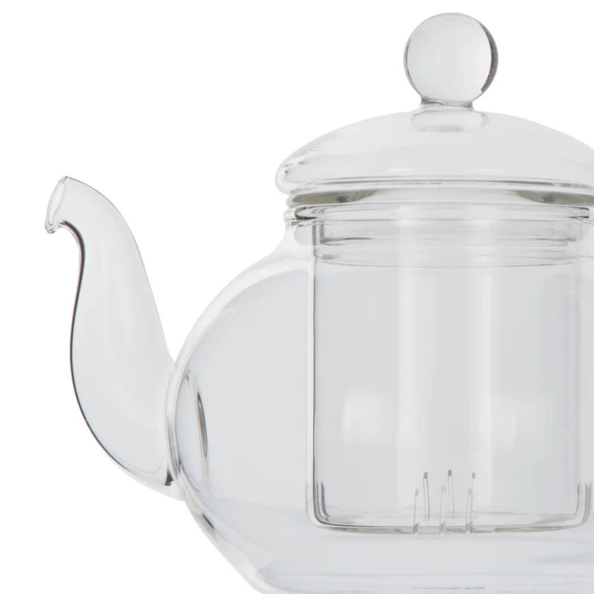 Leaf & Bean Teapot With Glass Infuser Clear 600ml