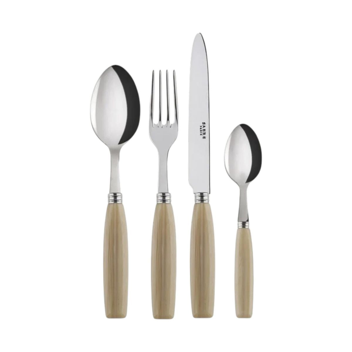 Sabre Paris Djembe 4 Pieces Cutlery Set Faux Horn