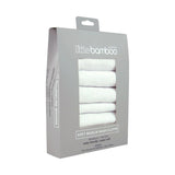 Little Bamboo Muslin Washers Natural 6 Pack