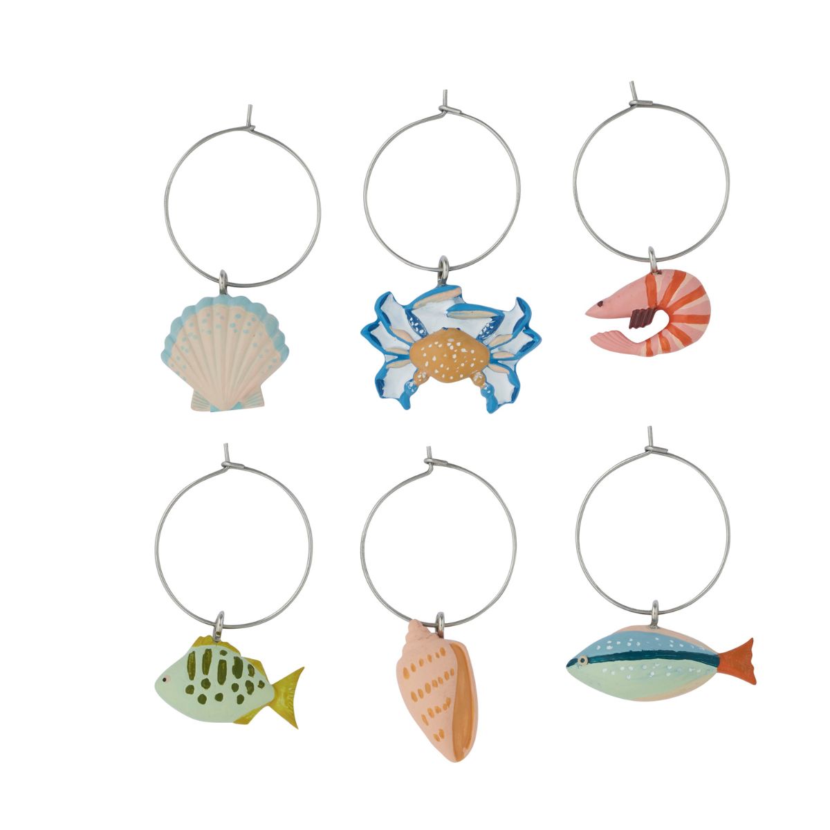Shack Wine Charm 2.5 x 4cm (Set Of 6)