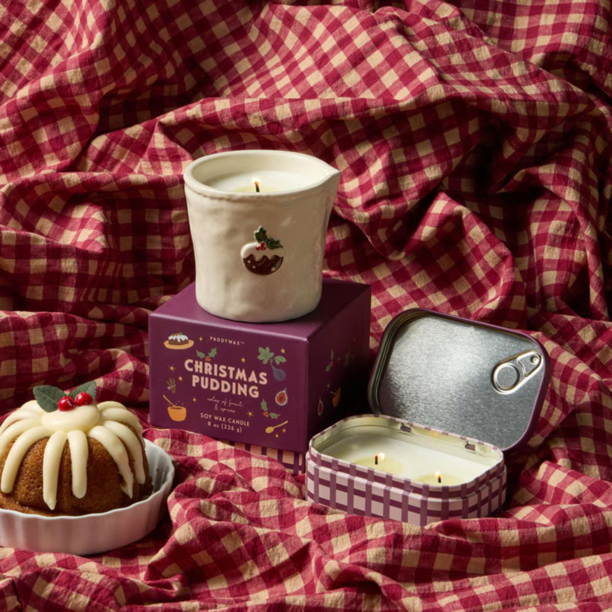 Paddywax Bistro Christmas Pudding Ceramic Candle 226g