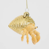 Florabelle Hermit Crab Decoration Gold 10cm