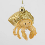 Florabelle Hermit Crab Decoration Gold 10cm