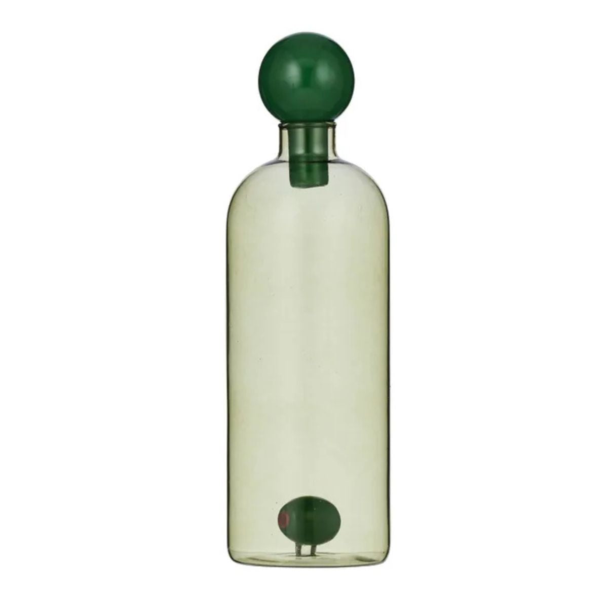 Assemble Olive Glass Oil Bottle Green 6.5 x 21.5cm