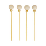 Assemble Amalia Resin Pick Ivory/Gold 11cm (Set of 4)