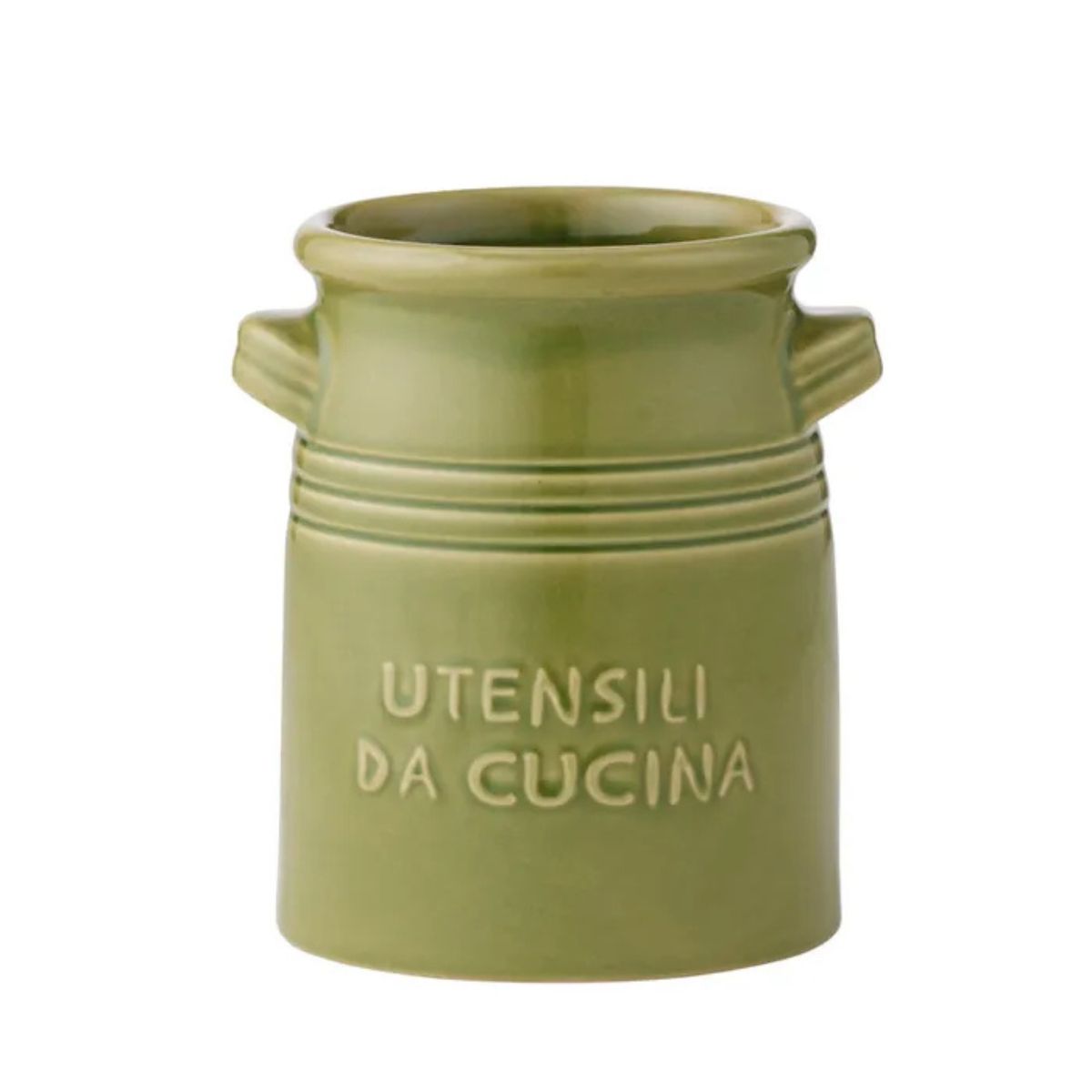 Assemble Ceramic Utensili Utensil Holder Olive 16 x 18cm