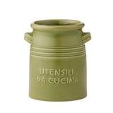Assemble Ceramic Utensili Utensil Holder Olive 16 x 18cm