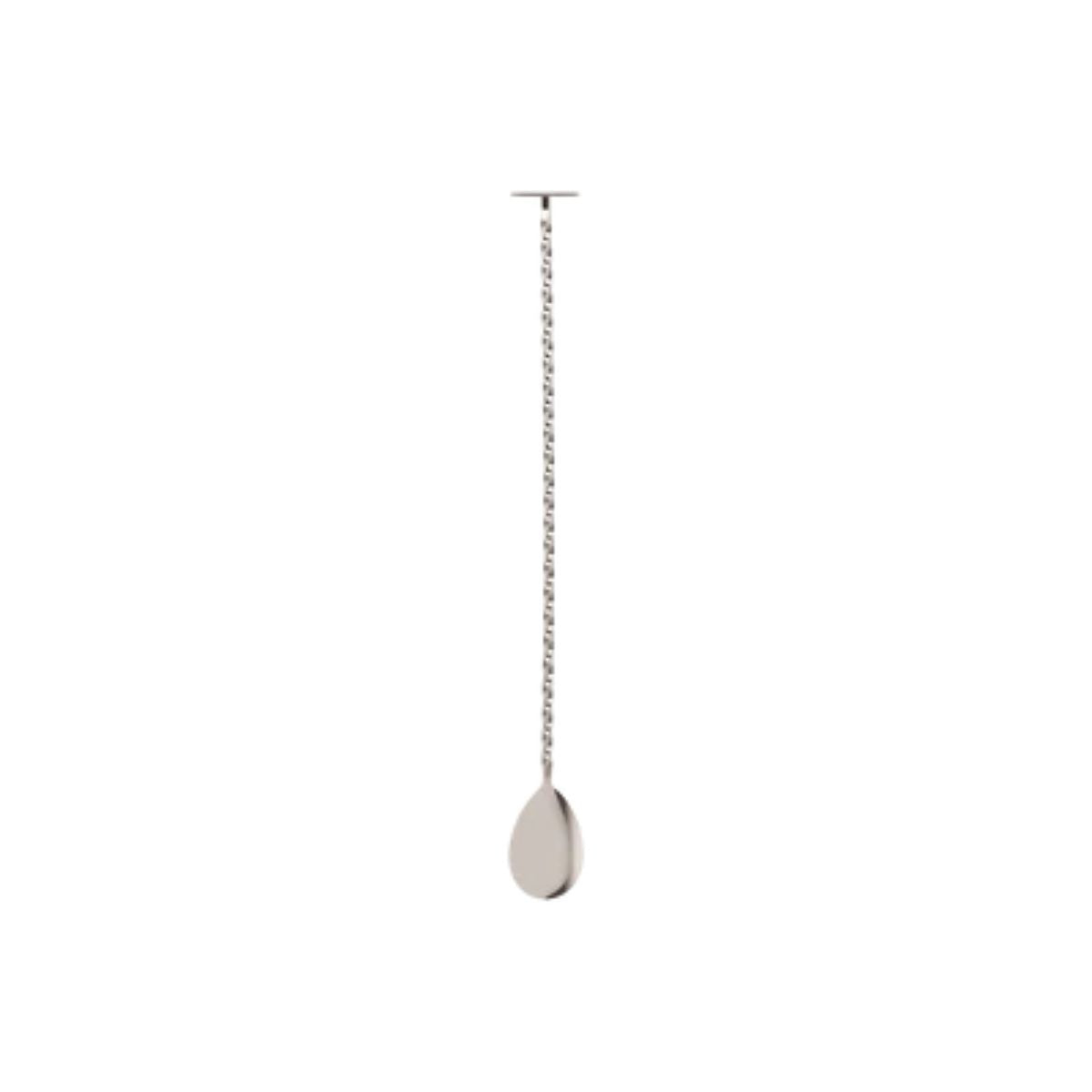 Zanzi Tail Disk Bar Spoon With Muddler Stainless Steel 30cm
