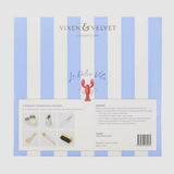 Florabelle Lobster Stripe Crackers box of 6