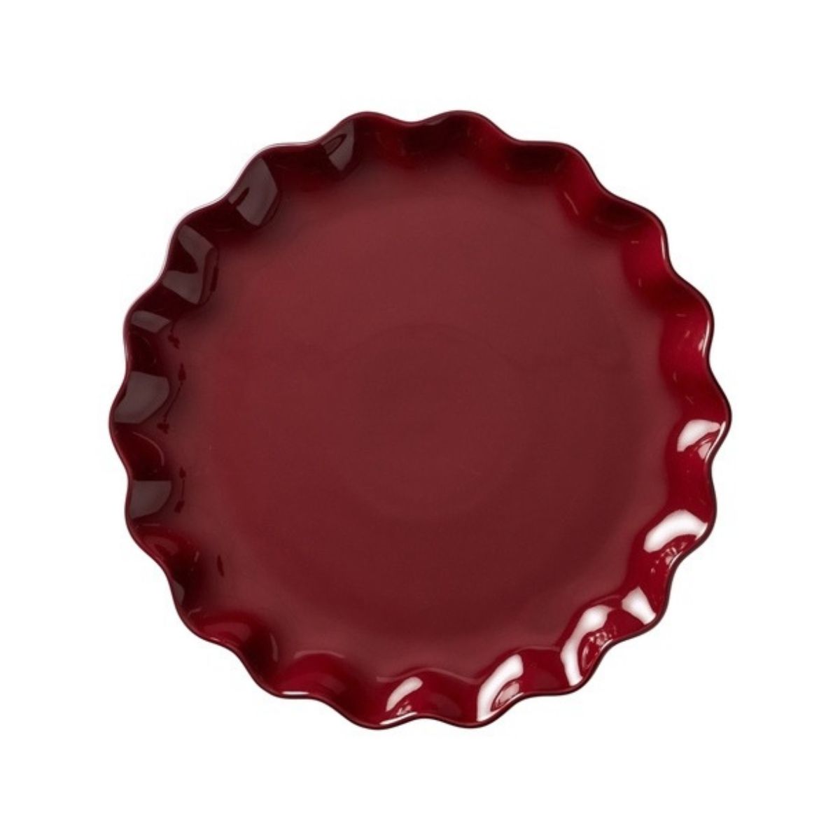 Ecology Ruffle Round Platter Elderberry 32cm
