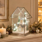 Swing Gifts Acrylic White Church Scene W/ Led Lights 14 x 11 x 19 cm