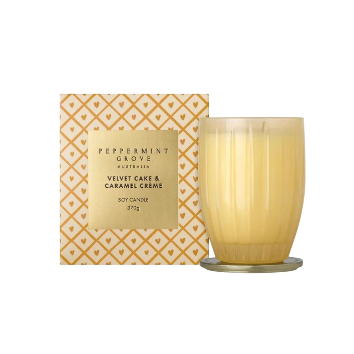 Peppermint Grove Velvet Cake & Caramel Crème Soy Candle 370G