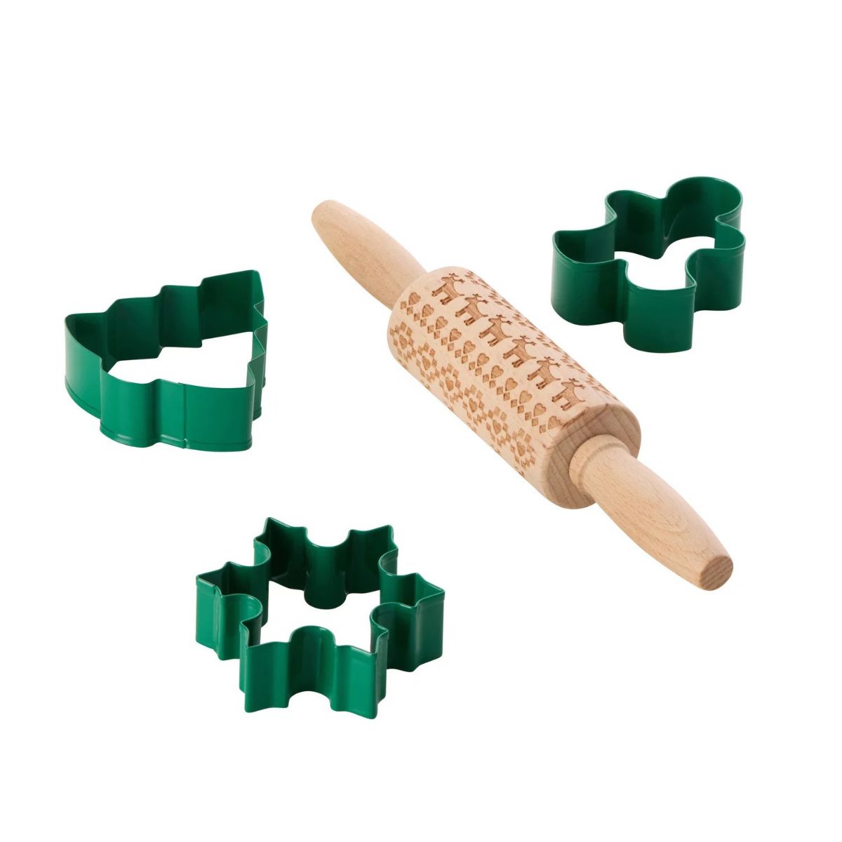 Davis & Waddell Cookie Cutter Set of 4 With Rolling Pin