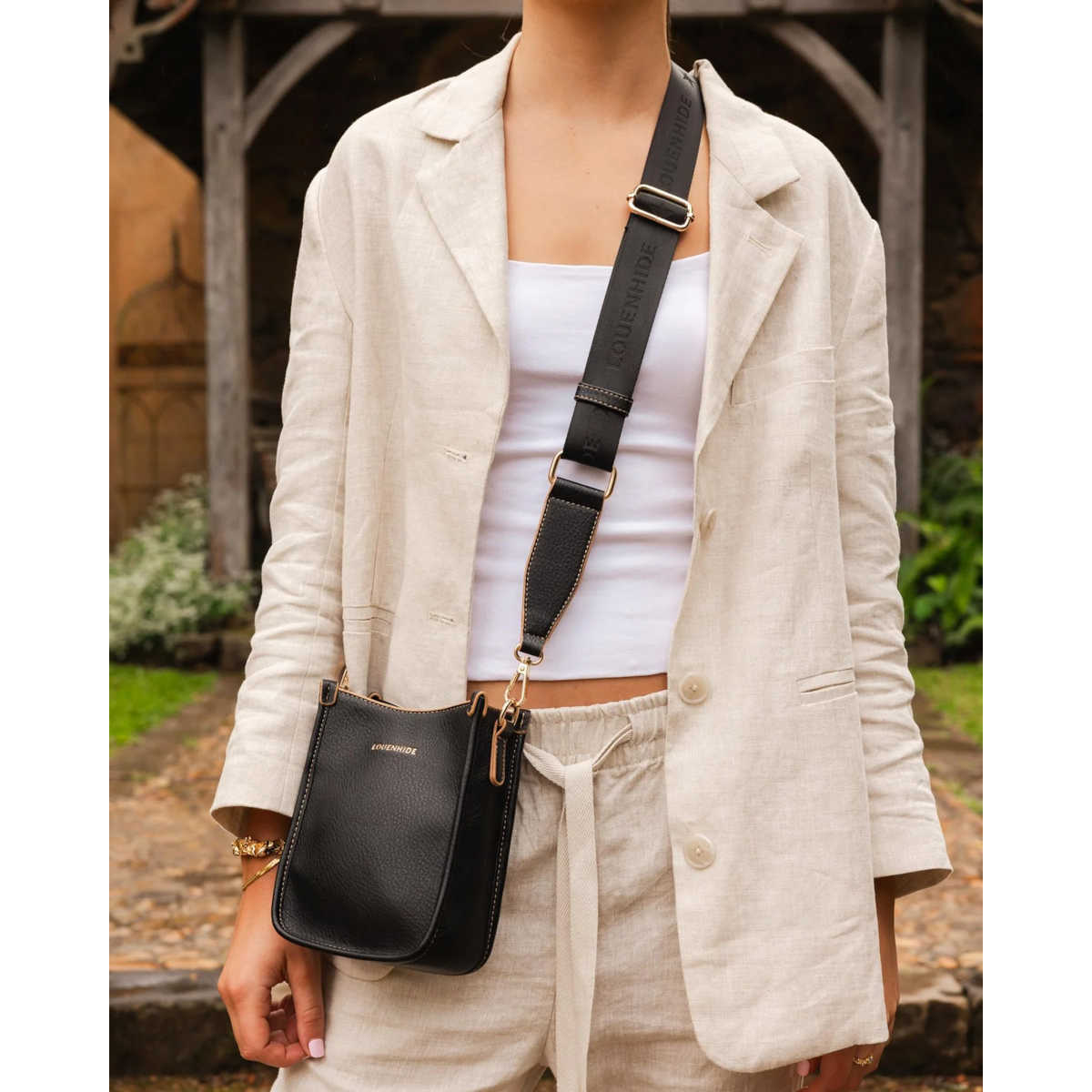 Louenhide Parker Phone Crossbody Bag Black