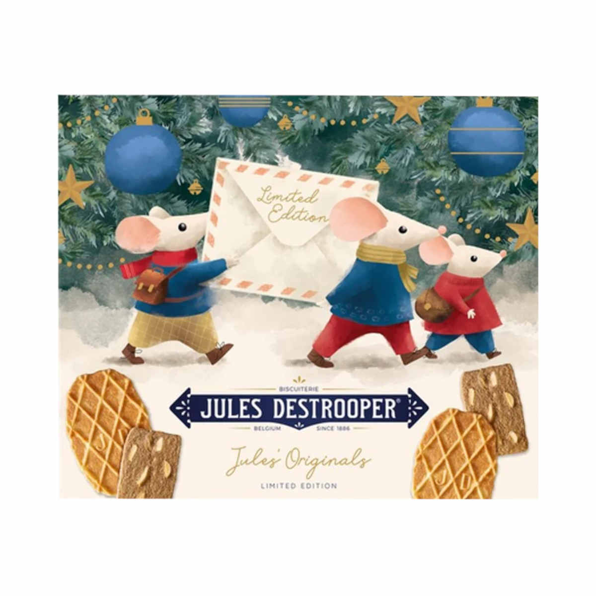 Jules Destrooper Mice Letter Limited Edition Biscuit Box 200g | Minimax