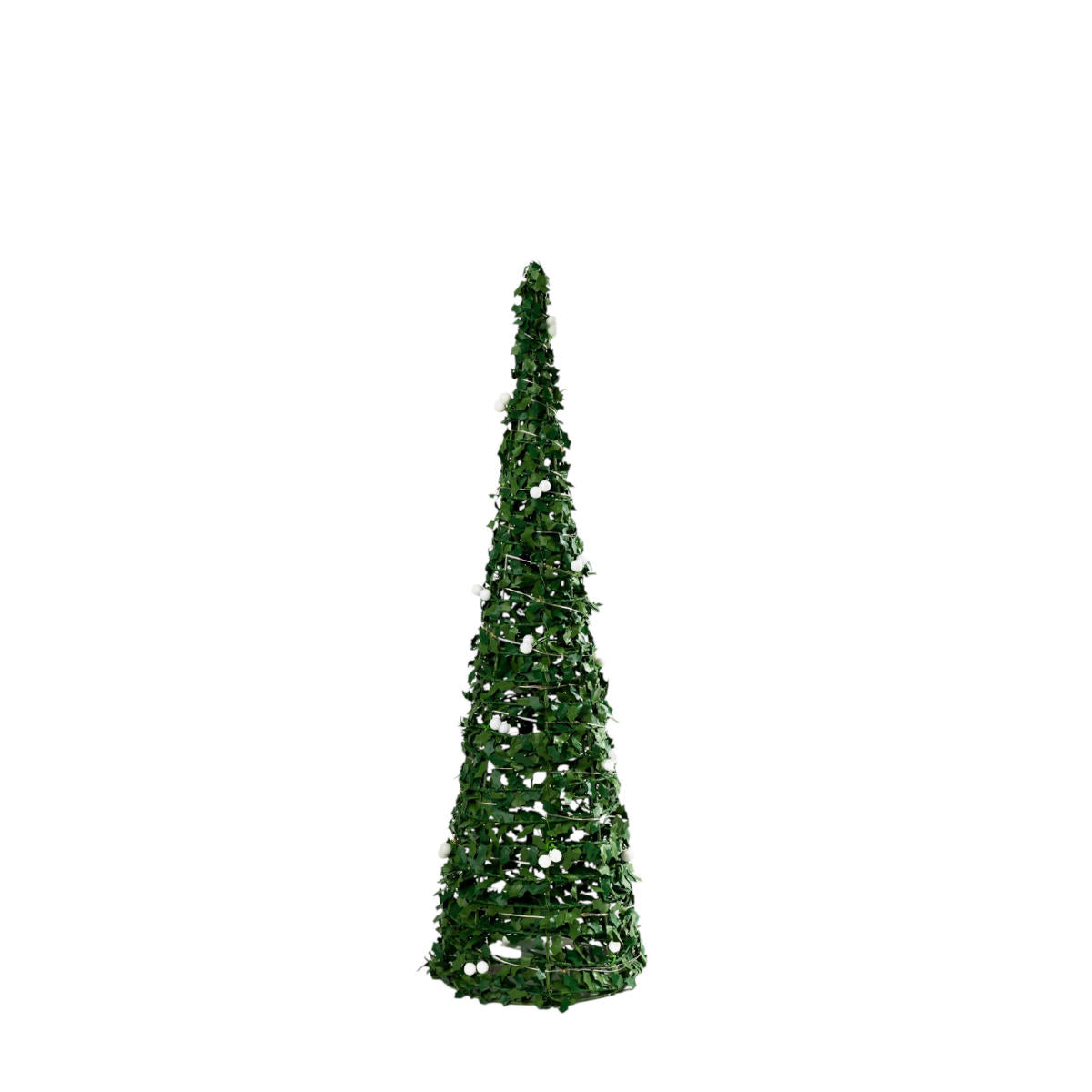 Noel Berry Tree 40 Lights Christmas Decoration White/Green 50cm