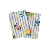 Kip&Co x Anna Spiro Malabar Floral Embroidered Napkin 45cm Set of 4