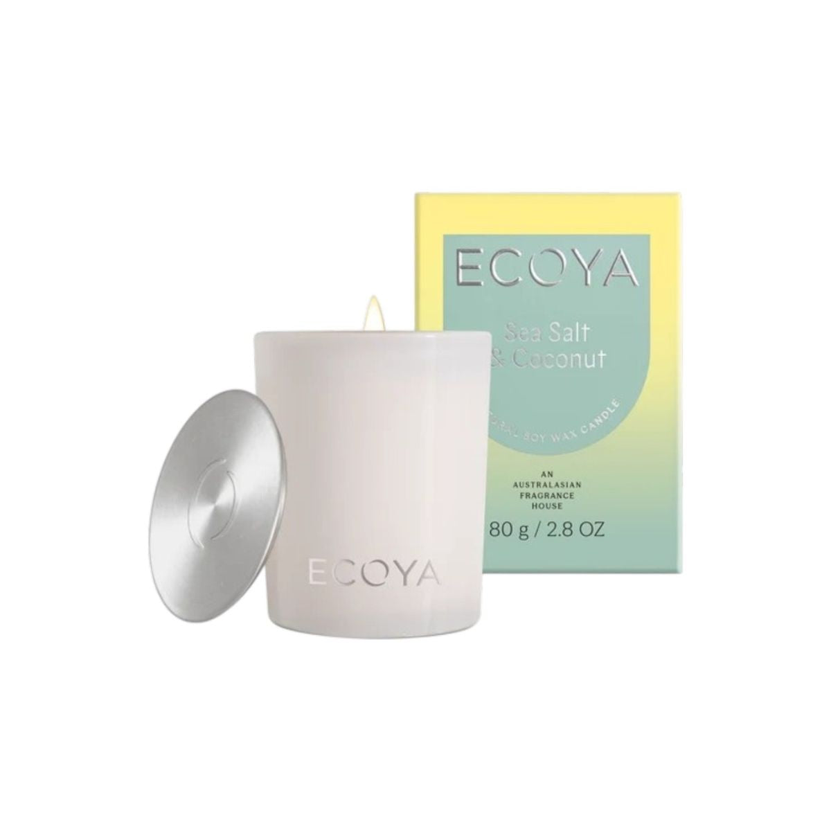 Ecoya Sea Salt Coconut Mini Madison Candle 80g
