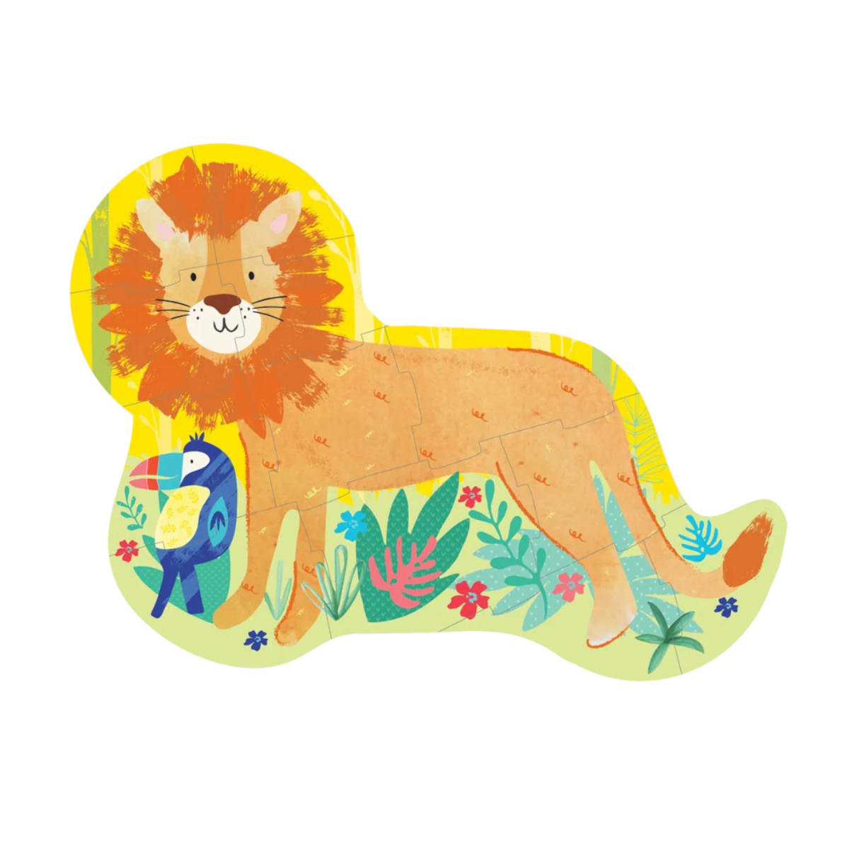 Floss & Rock Lion Shaped Puzzle 12 Piece | Minimax