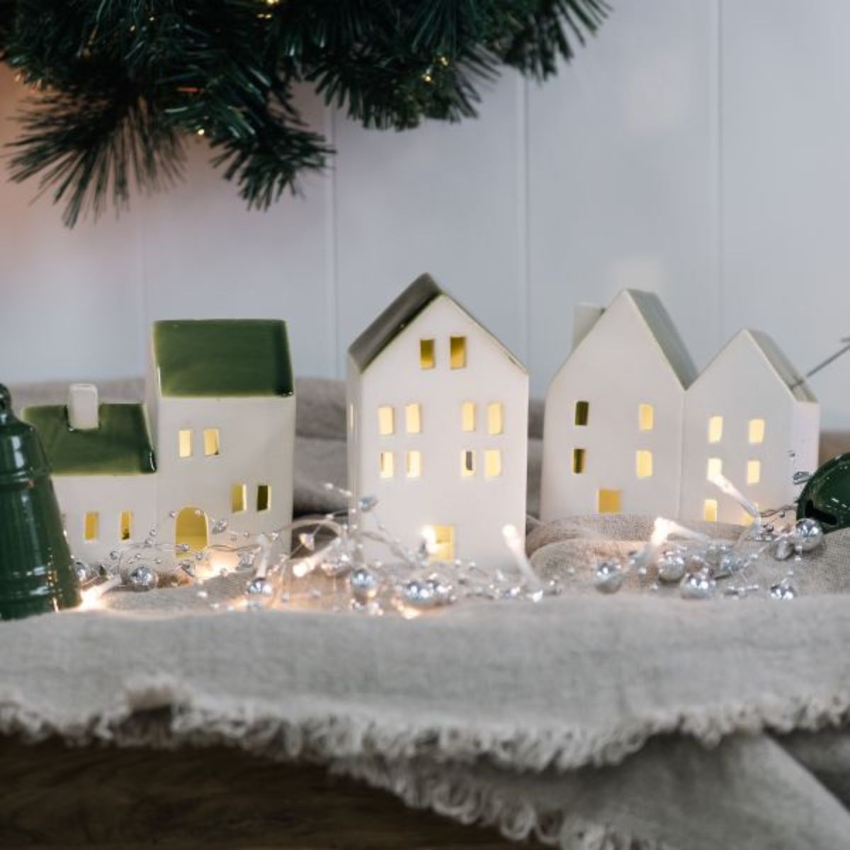 Mediterranean Market Lucia Green/Natural LED House Trio