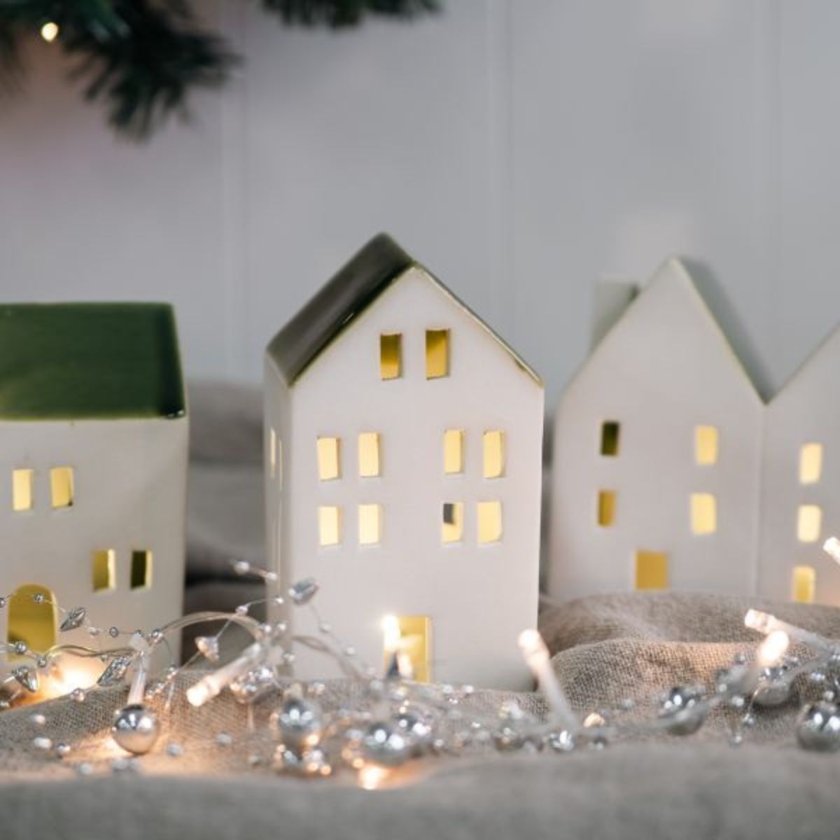Mediterranean Market Lucia Green/Natural LED House Trio