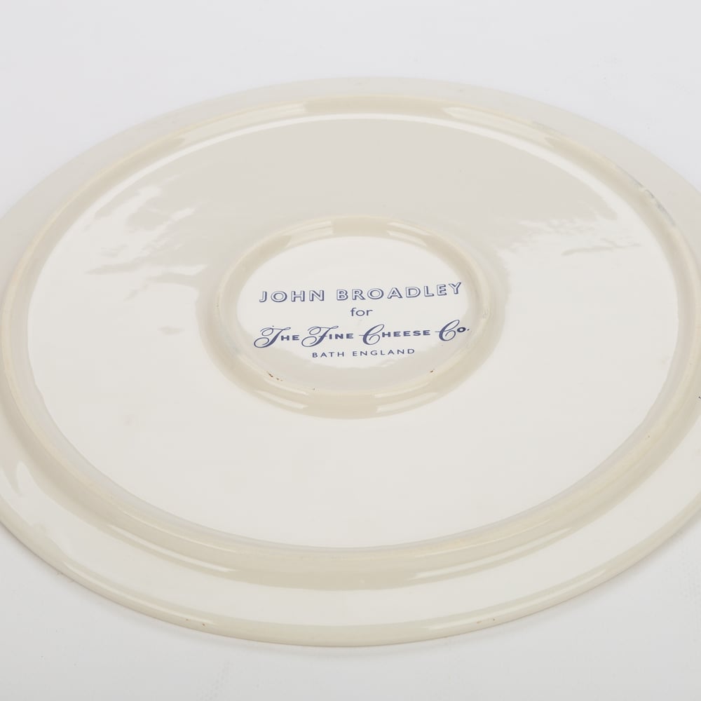 The Fine Cheese Co. Ceramic Cheese Plater 30cm | Minimax - back view