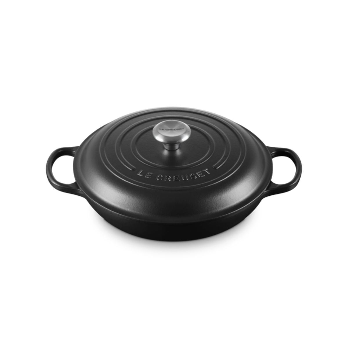 Le Creuset Signature Shallow Casserole Satin Black 28cm