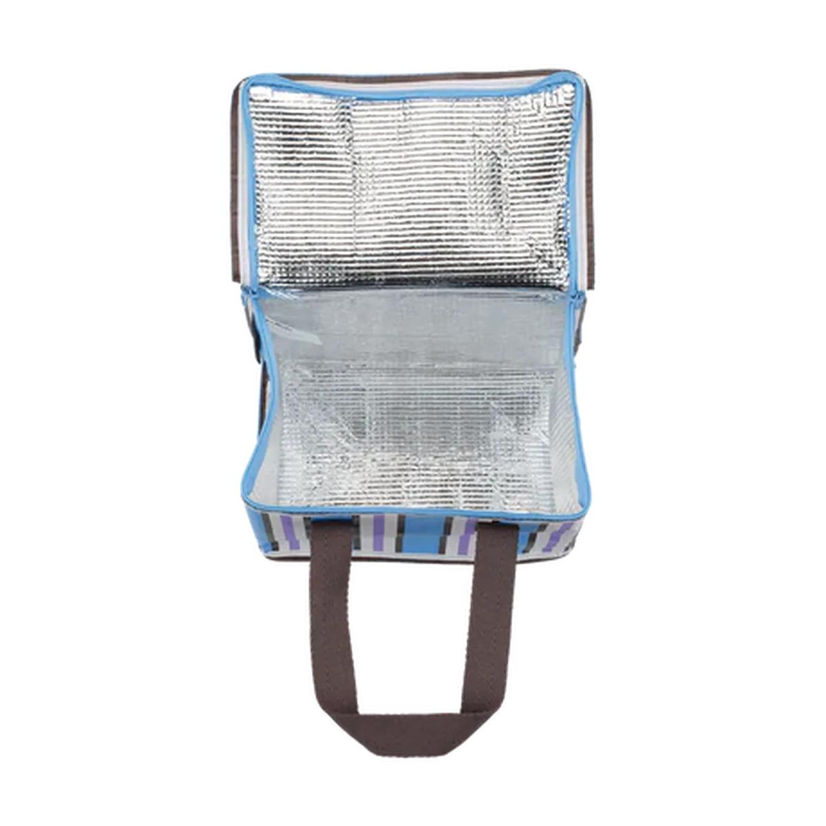 Kollab Lunch Box Chocolate Blue Stripe | Minimax  - interior view