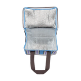 Kollab Lunch Box Chocolate Blue Stripe | Minimax  - interior view