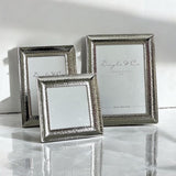 Flair Gifts Wide Border Hammer Frame Silver 4×4" | Minimax