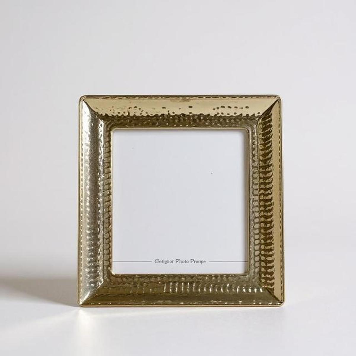 Flair Gifts Wide Border Hammer Frame Gold 4×4" | Minimax