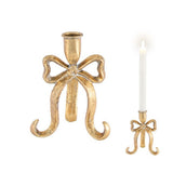Swing Gifts Antwerp Iron Bow Candle Holder Gold 11x15cm