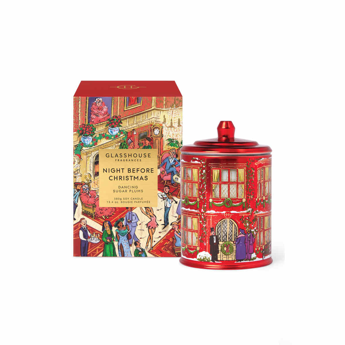 Glasshouse Fragrances Night before Christmas 2026 Scented Candle 380g | Minimax