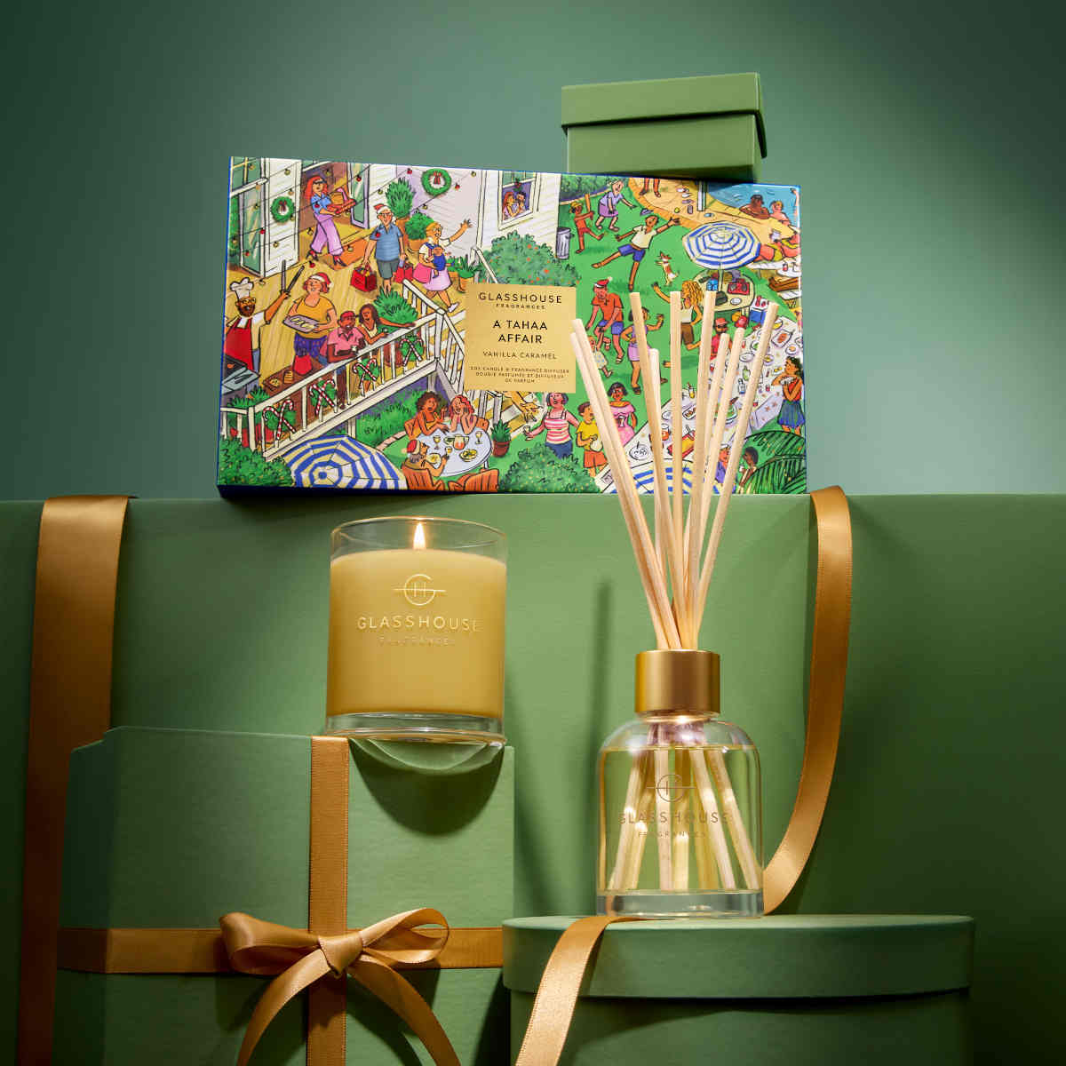 Glasshouse Fragrances A Tahaa Affair Candle and Diffuser Gift Set 2026 | Minimax