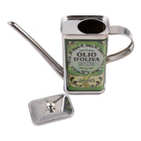 Alfresco Lane Stainless Steel Decorative Rectangular Oil Can 500ml