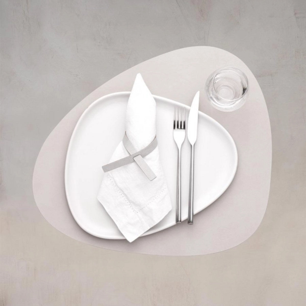 Lind DNA Curve Placemat Osyter White Large | Minimax