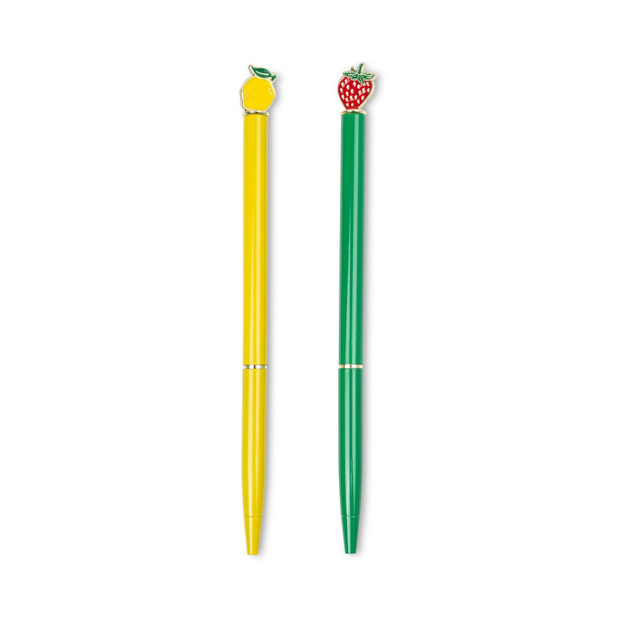 Designworks Ink Metal Ballpoint Icon Pen Fruit Set of 2 | Minimax