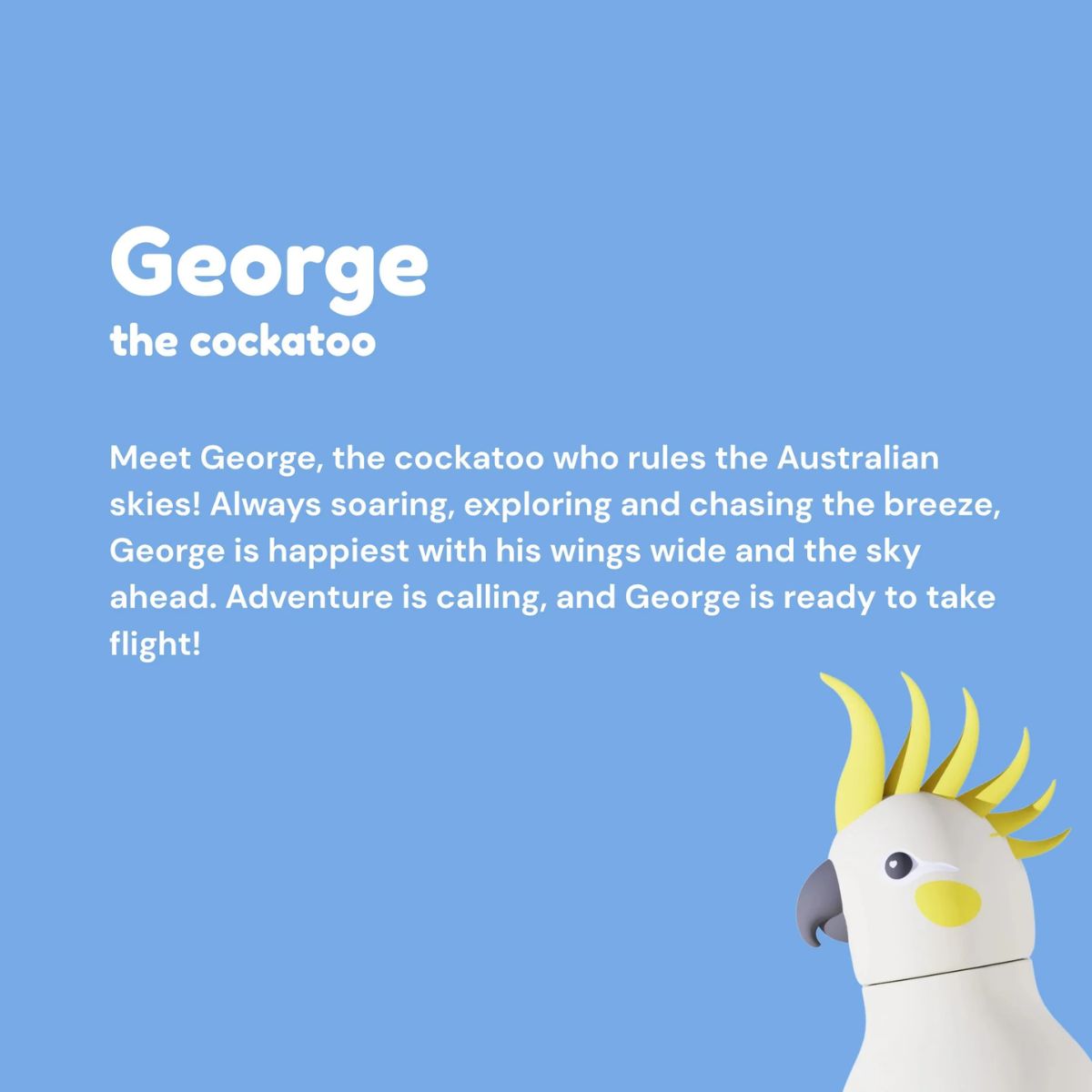 Asobu Bestie Bottle Cockatoo 460ml