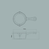 Ironclad Co 10cm Salt Stone Satin Enamel Junior Twin Set