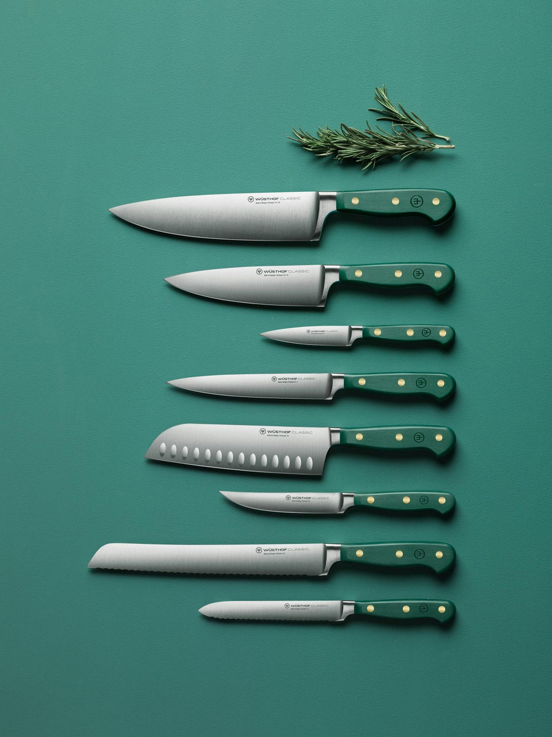 Wusthof Classic Colour Fresh Rosemary Utility Knife 16cm