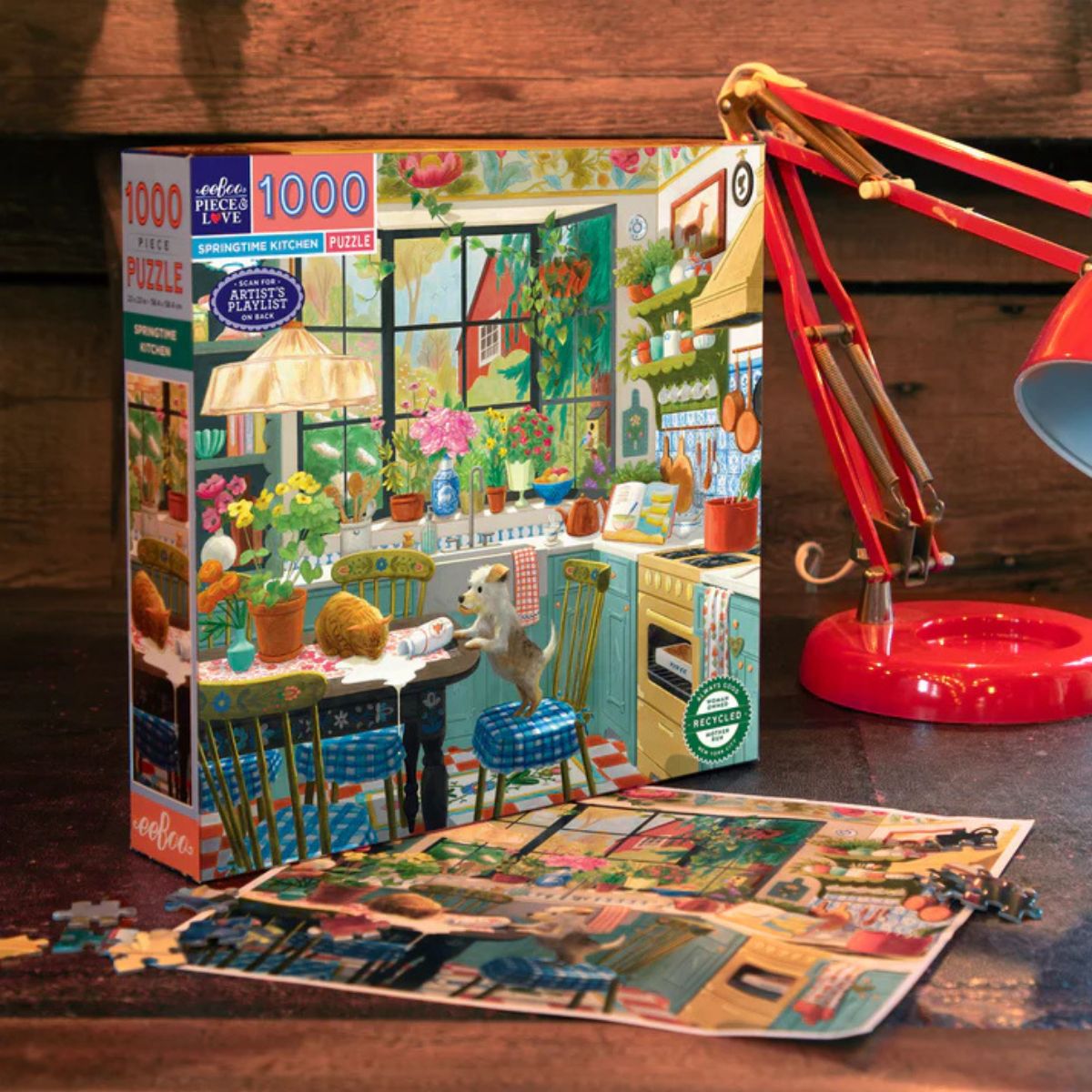 eeBoo Spring Time Kitchen Puzzle 1000 Piece | Minimax
