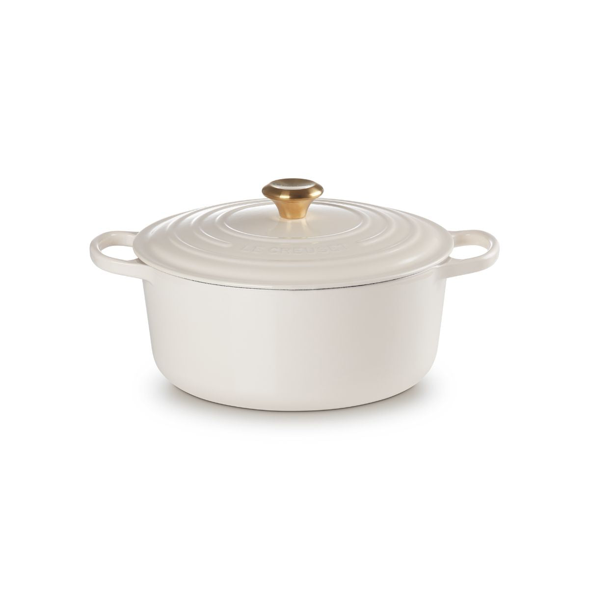 Le Creuset Signature Round Casserole Creme 28cm | Minimax