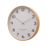 One Six Eight London Olivia Wood Wall Clock White 53cm | Minimax