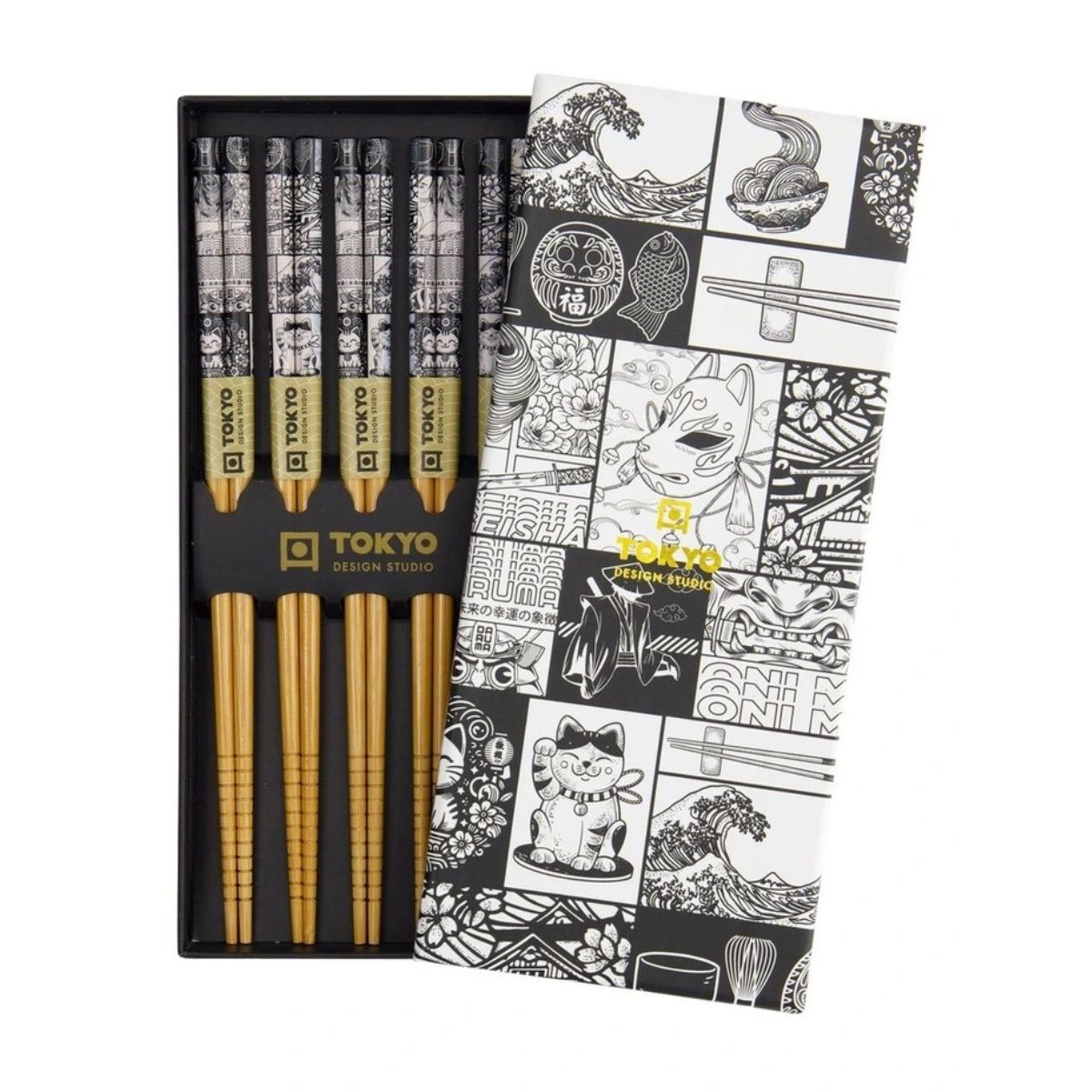Tokyo Design Tokyo Fan Chopstick 5-Piece Set | Minimax