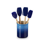 Le Creuset Spatula Set with Crock Azure (5 Piece) | Minimax