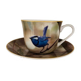 Heritage Breakfast Cup and Saucer Blue Wren | Minimax