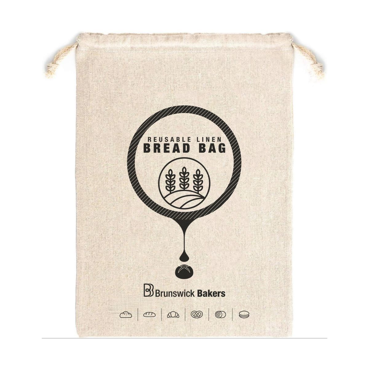 Brunswick Bakers Bread Bag with Drawstring | Minimax