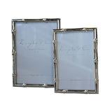 Flair Gifts Silver Plated Bamboo Frame 4x6" | Minimax