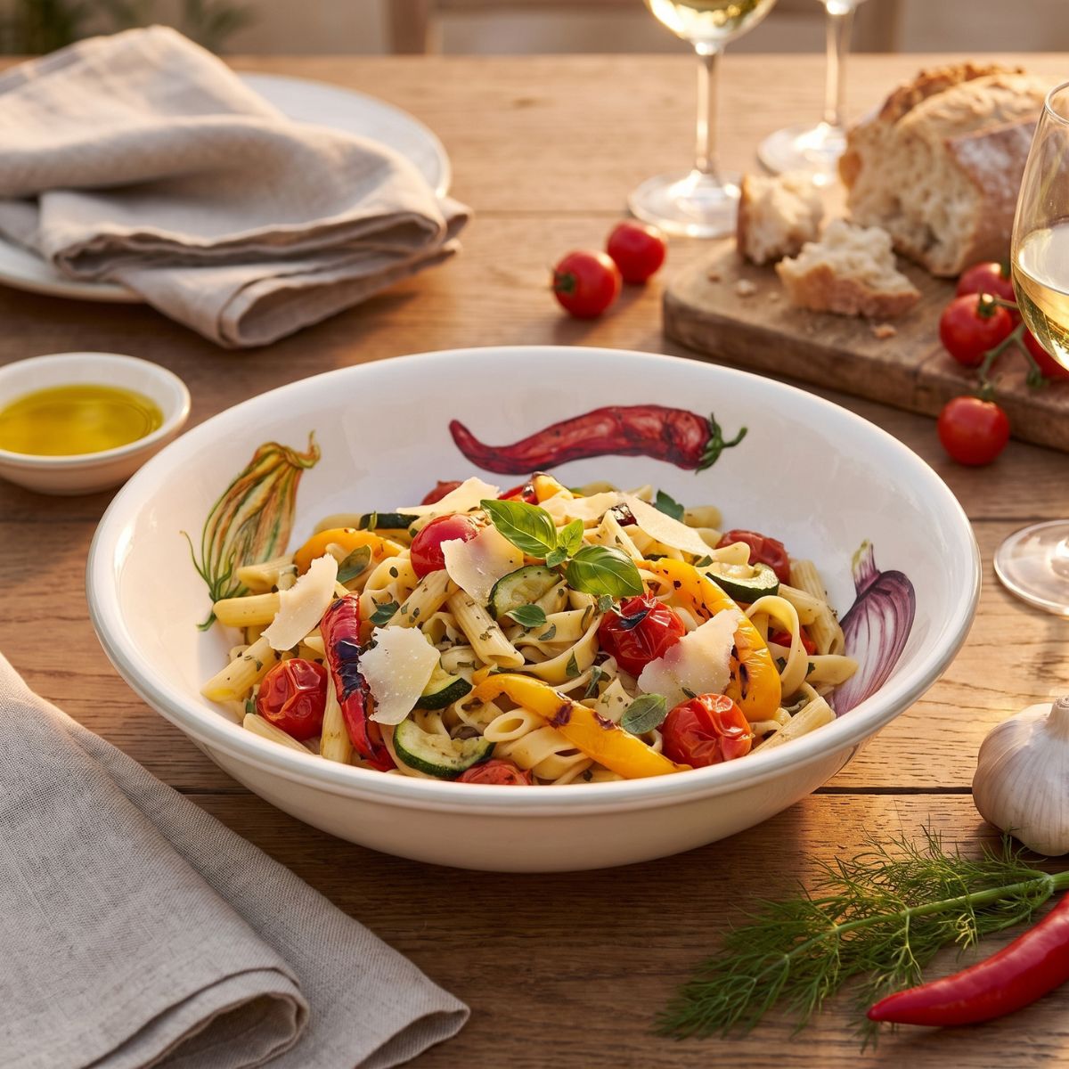 La Table Mixed Pasta Serving Bowl 32cm