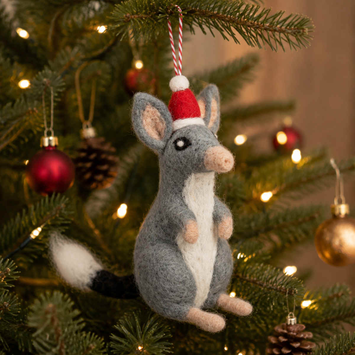 Gifted Hands Beau the Bilby Felt Christmas Decoration